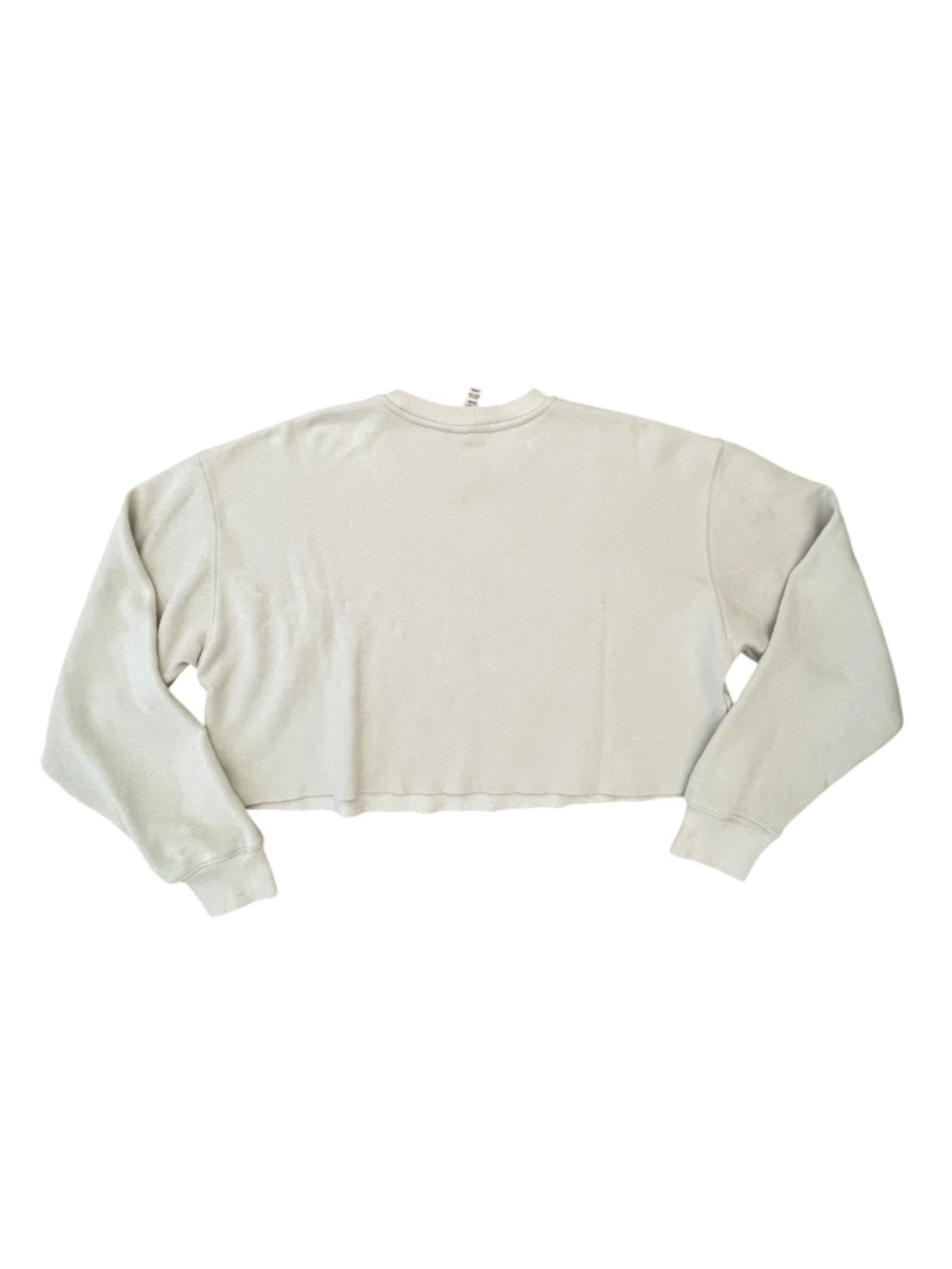 Skims Cotton Fleece Cropped Sweatshirt - Picture 4 of 8